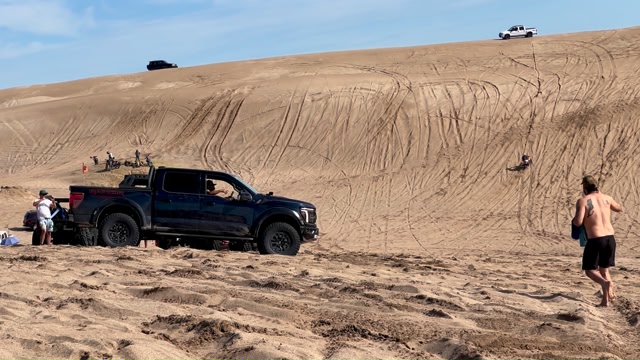 FORD RAPTOR F150 vs MÉDANO BLANCO (110 Metros de altura) Ford Raptor ...