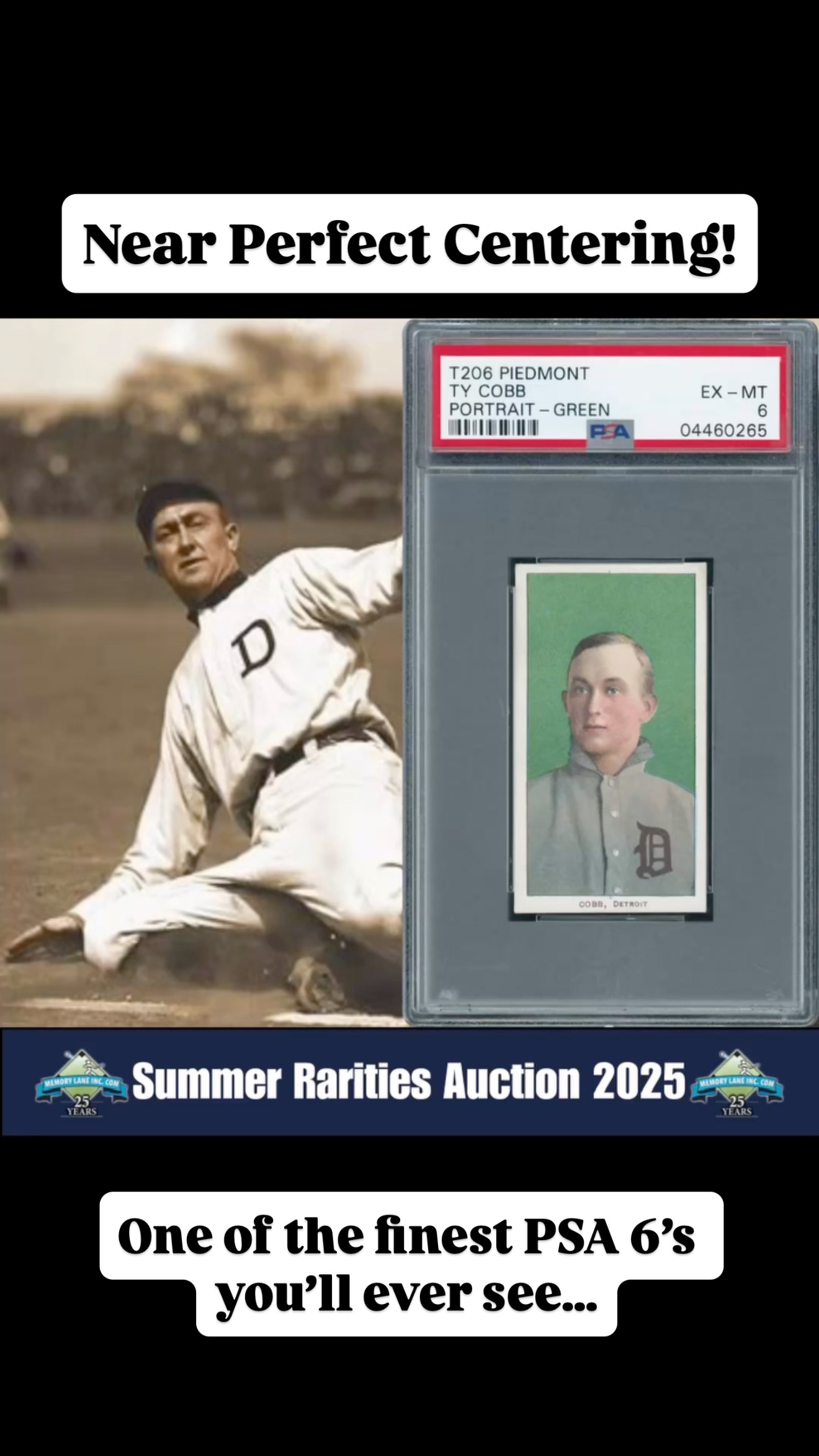 THE GEORGIA PEACH! ⚾️🍑 All three of these Ty Cobb Cards are