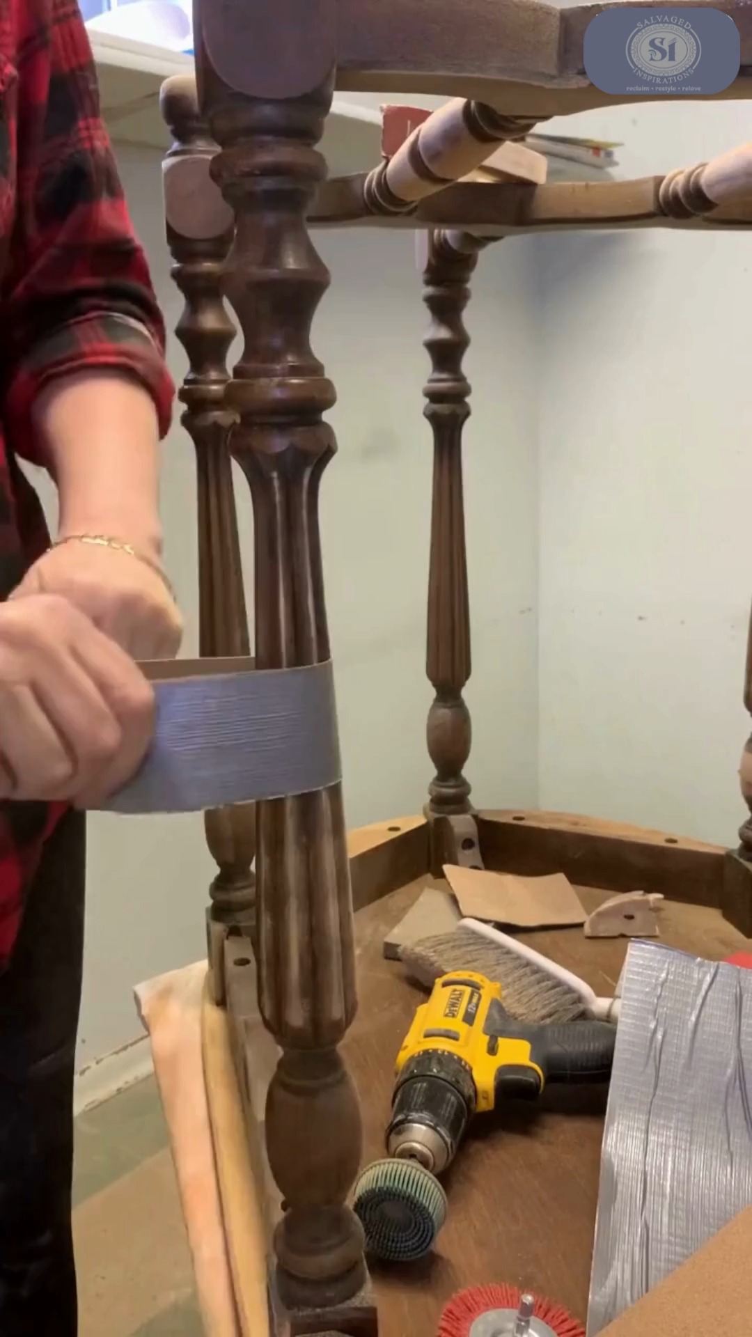 Sanding spindles and curved edges on furniture can be tedious and time