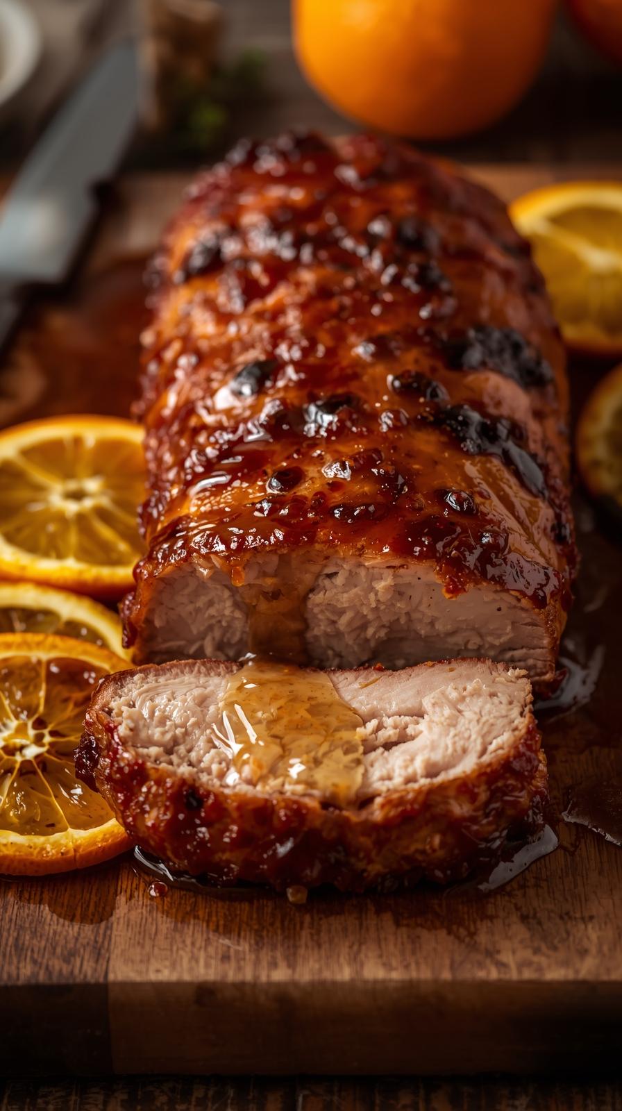 Filet mignon de porc rôti à l’orange caramélisée Recette Dans le ...