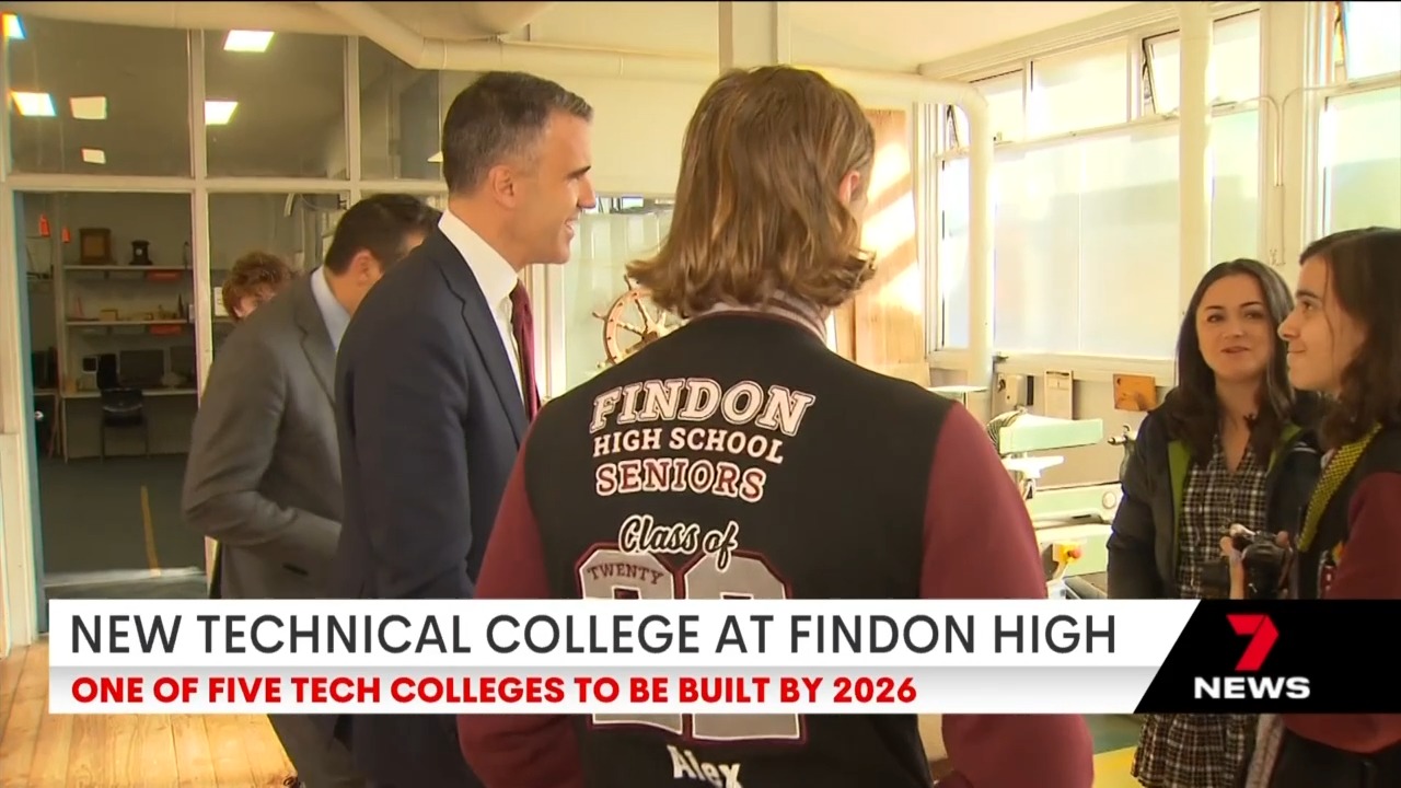 Findon High School to build technical college | Seven News, Adelaide ...