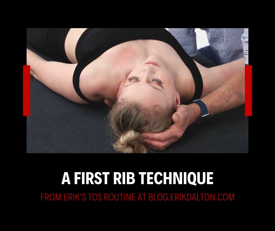First Rib Technique From Assessing and Treating Neurogenic Thoracic ...