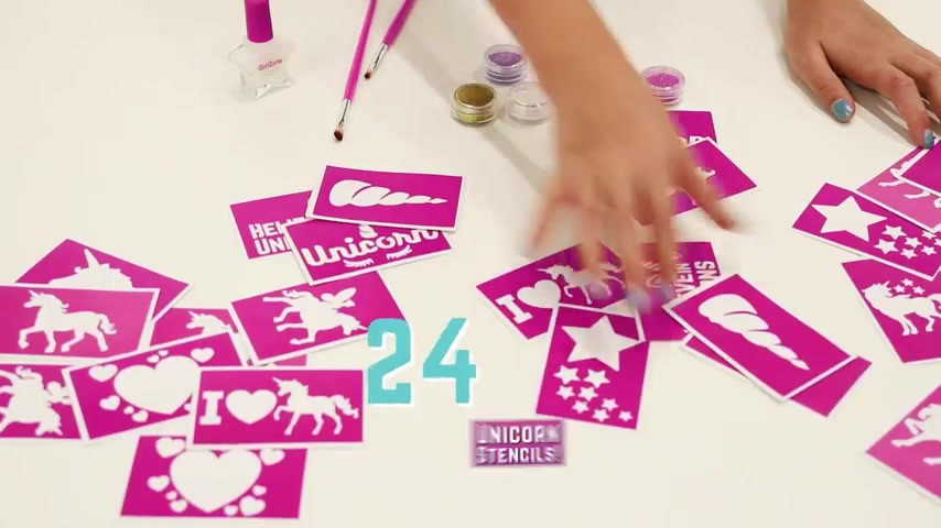 Kit Tatouages Paillettes Pour Fille - 33 Pièces Dont 24 Pochoirs - Tatouage Temporaire Enfant 4 à 11 Ans