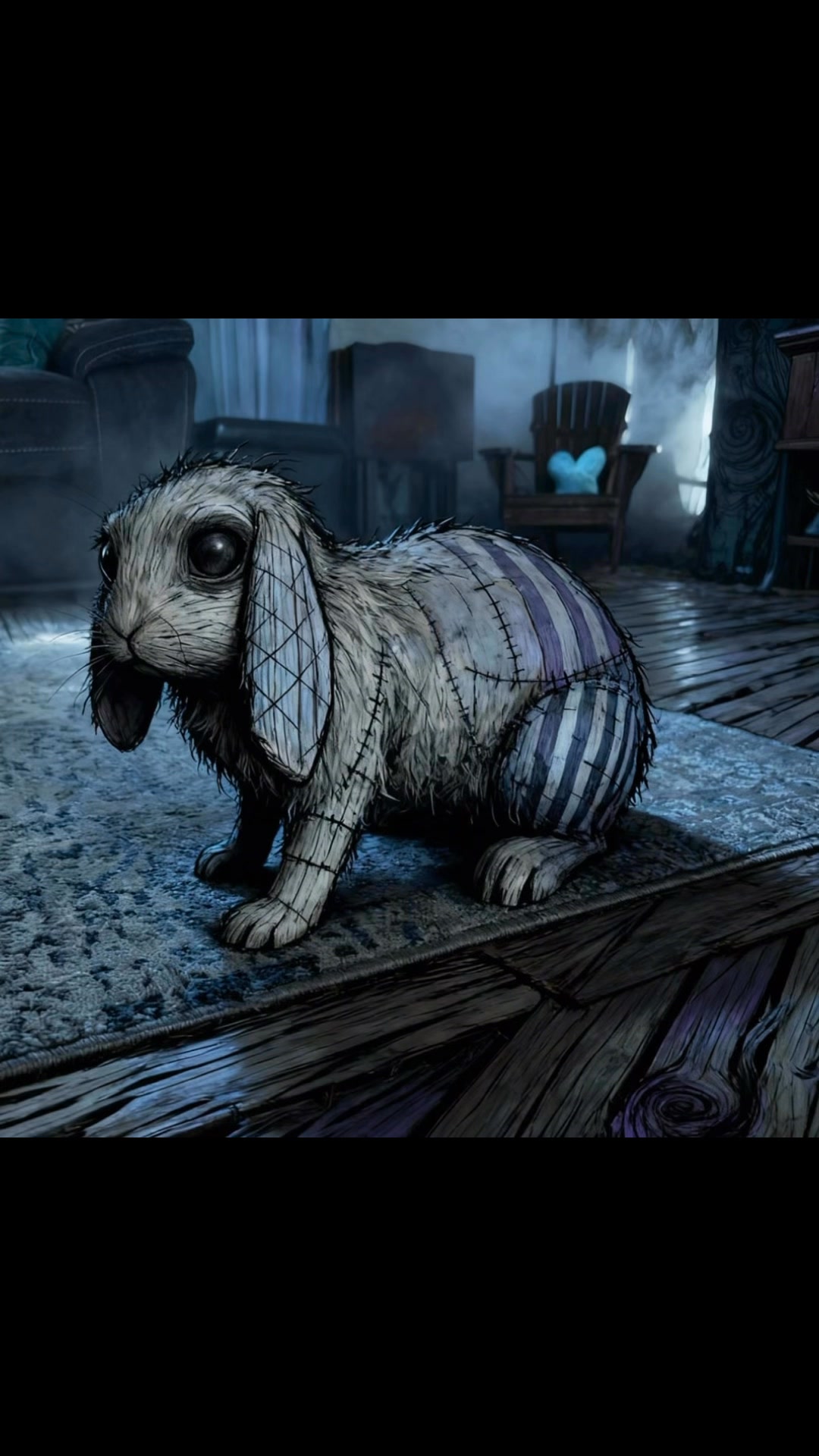 Getting Spooky! Tim Burton style. #TimBurton #TmBurtonStyle #Bunny # ...