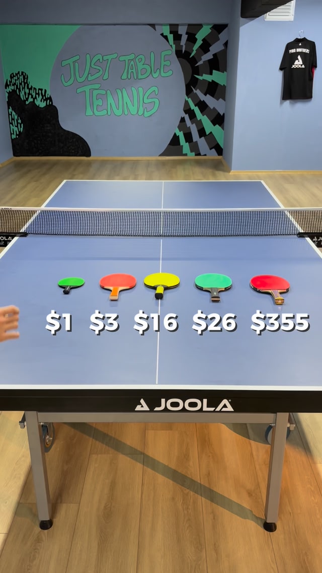 $1 vs $3 vs $16 vs $26 vs $355 Table Tennis Racket 🤥 | Melih Sarışahin ...