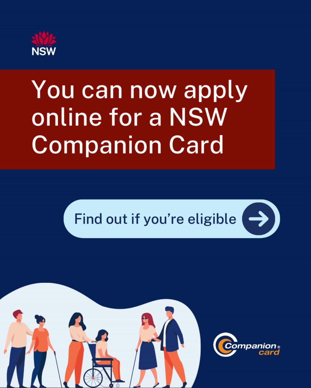 Applications for the NSW Companion Card are now open online 🪪🙌 If you ...