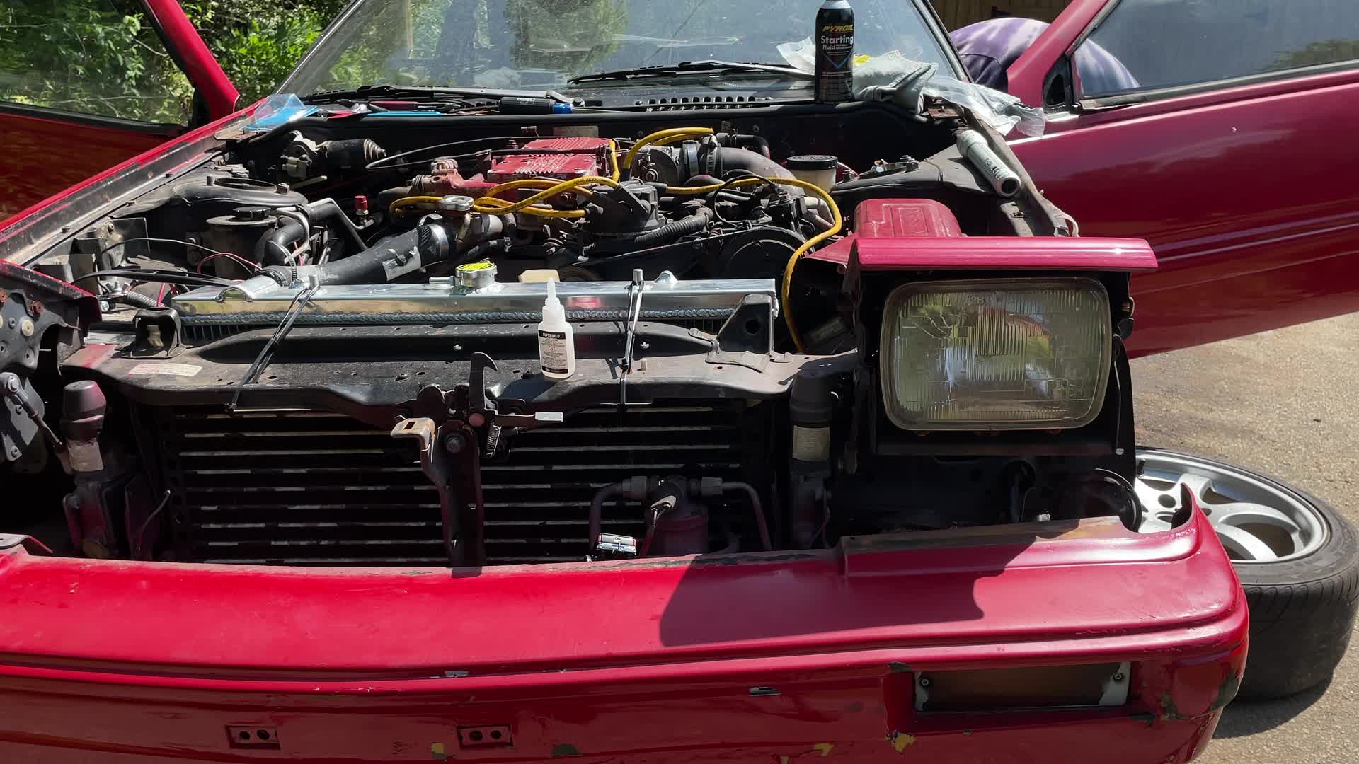 Nissan 200sx engine failure at 1987 Rallye Cote d'Ivoire