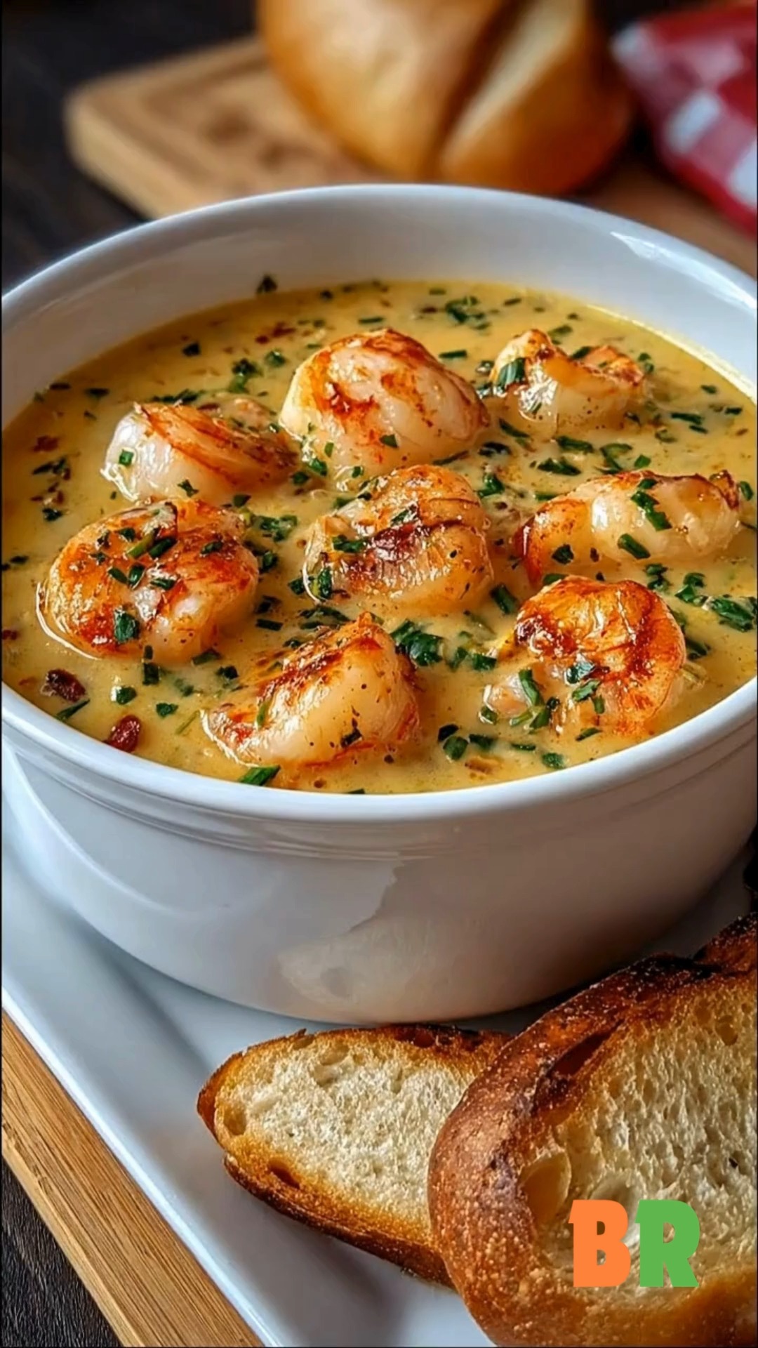Creamy Seafood Chowder with Scallops & Lobster Golden-seared scallops ...