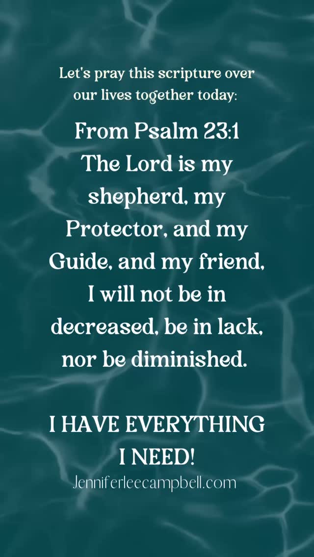 Let’s pray this scripture over our lives together today! It’s from ...