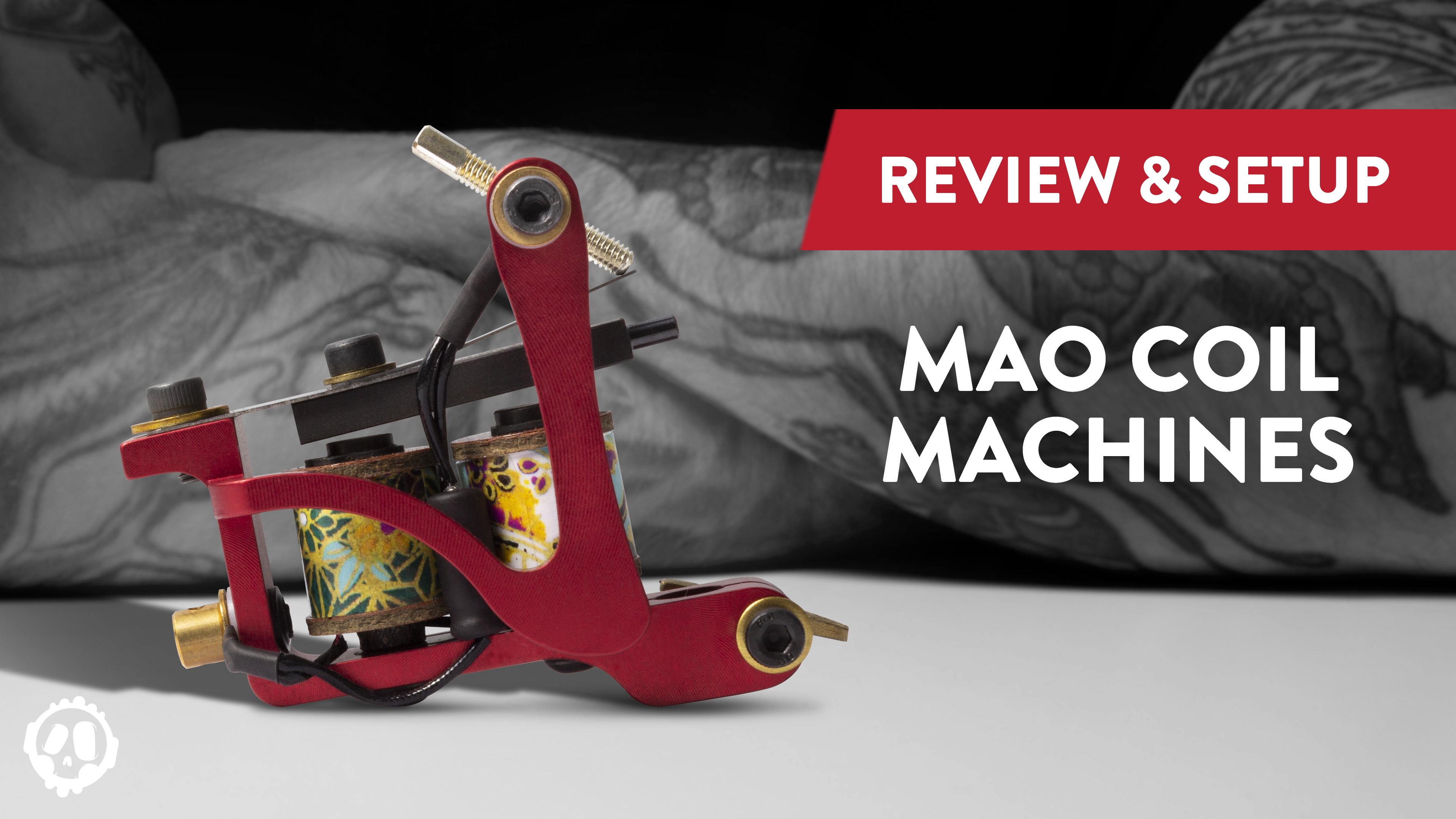 mao tattoo machine ライナー　タトゥーマシン We set-up and review the range of Mao coil tattoo machines and
