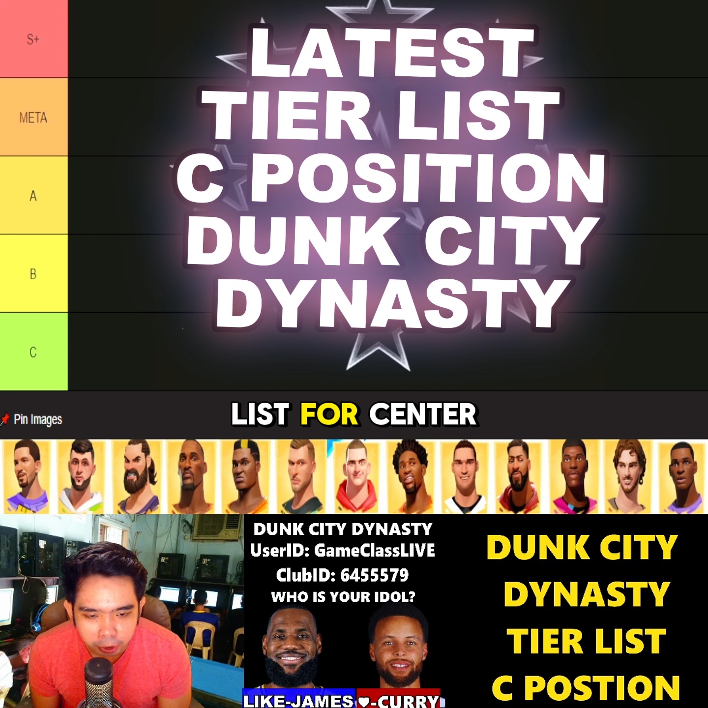 LATEST Tier List - Center Position Dunk City Dynasty Player Pool
