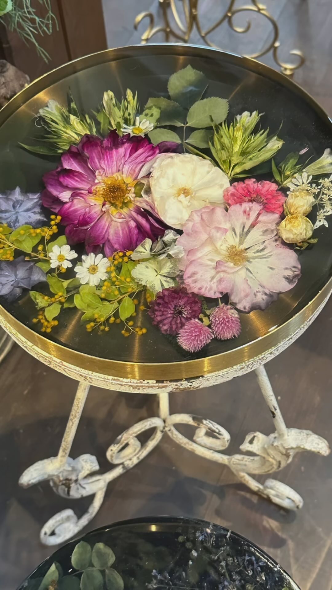 お花 生花 レジン テーブル 春の息吹きを感じて, ガブリエルの中も