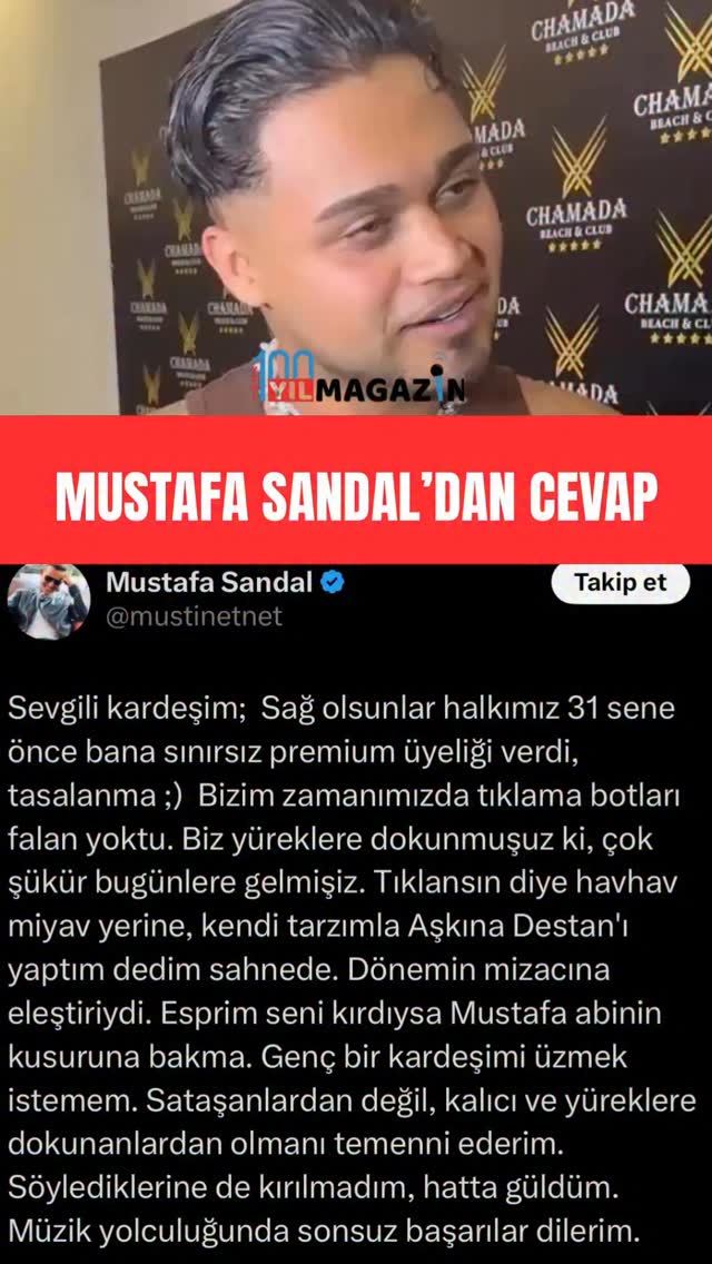 Mustafa Sandal, Lvbel C5’in açıklamasına sosyal medya üzerinden yanıt ...