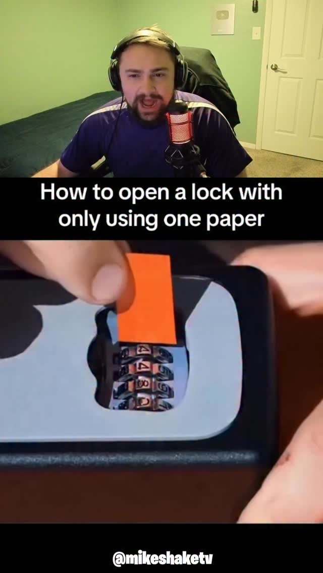 How To Open Lock With Paper! | EvadEr | Facebook