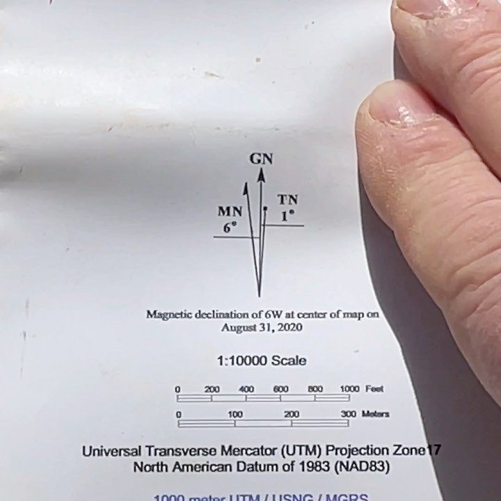 Setting compass Declination to match a map #navigation #compass #map # ...