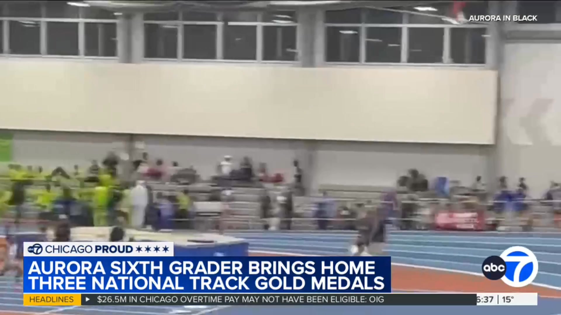 Aurora in Black - 📺ABC 7 Chicago: AURORA SIXTH GRADER... | Facebook
