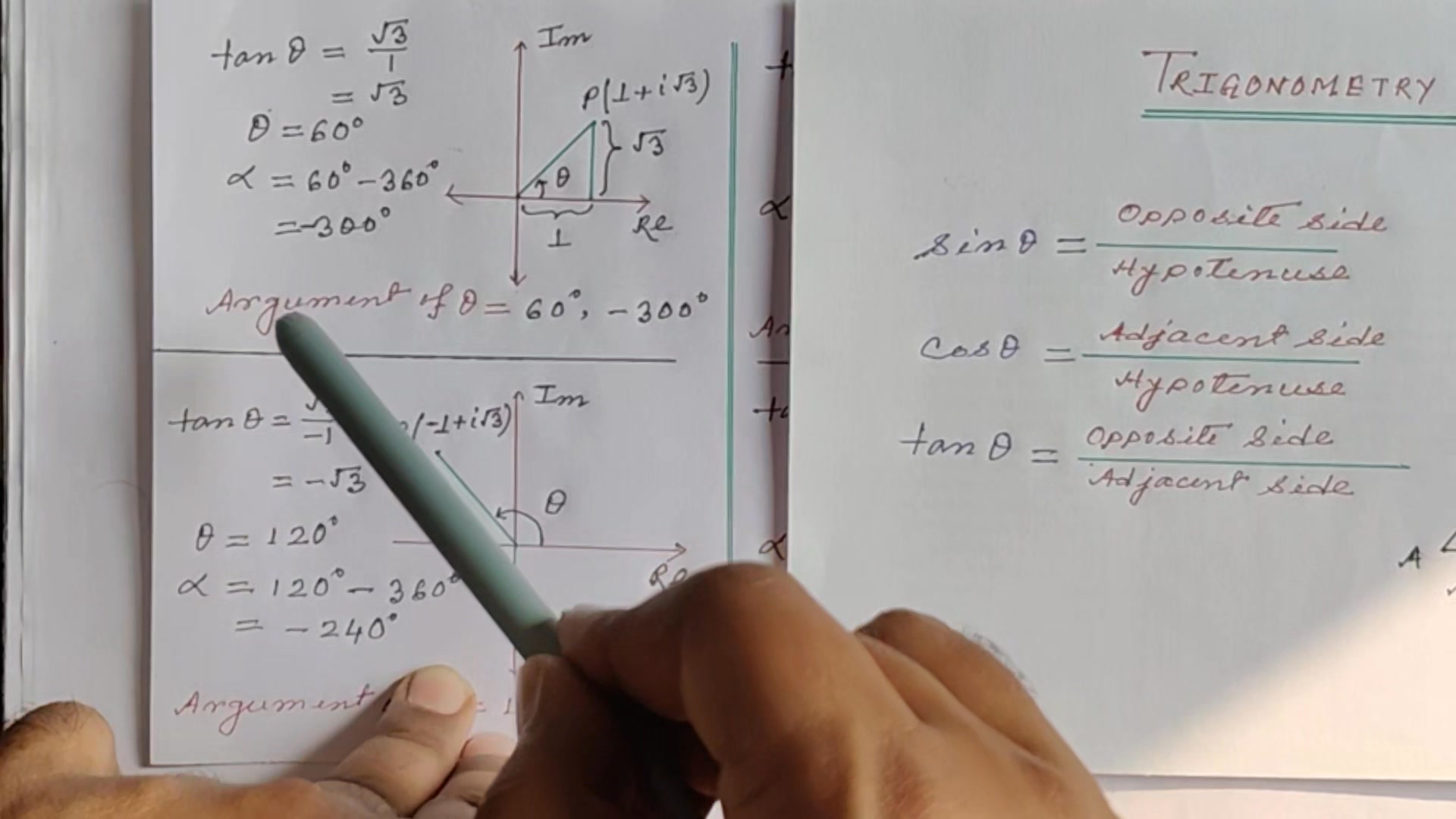 What is the difference between simple and principal argument of a