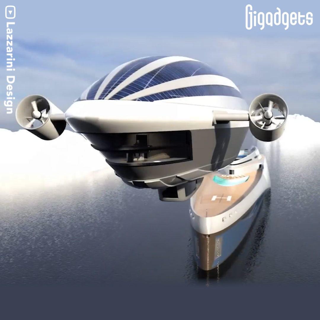 This superyacht concept docks a detachable airship for the ultimate in ...