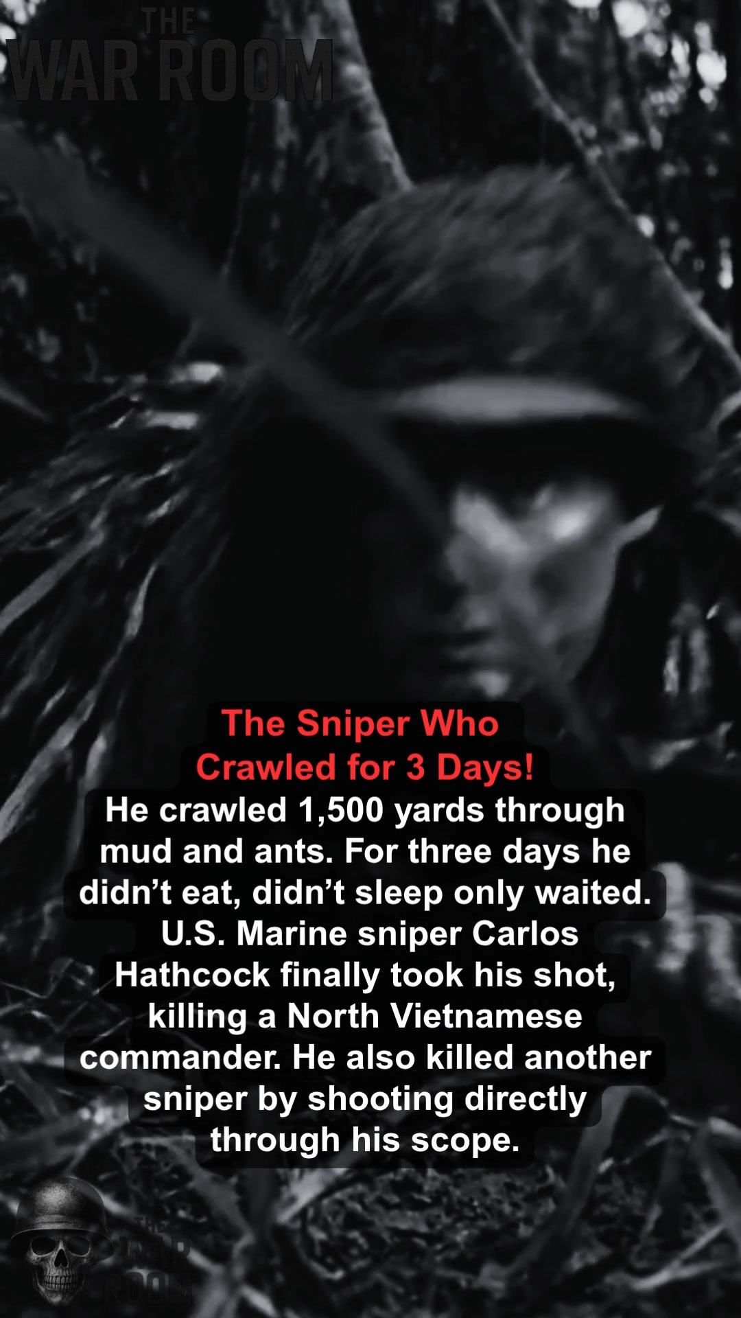 In Vietnam, legendary sniper Carlos Hathcock spent four days stalking a ...