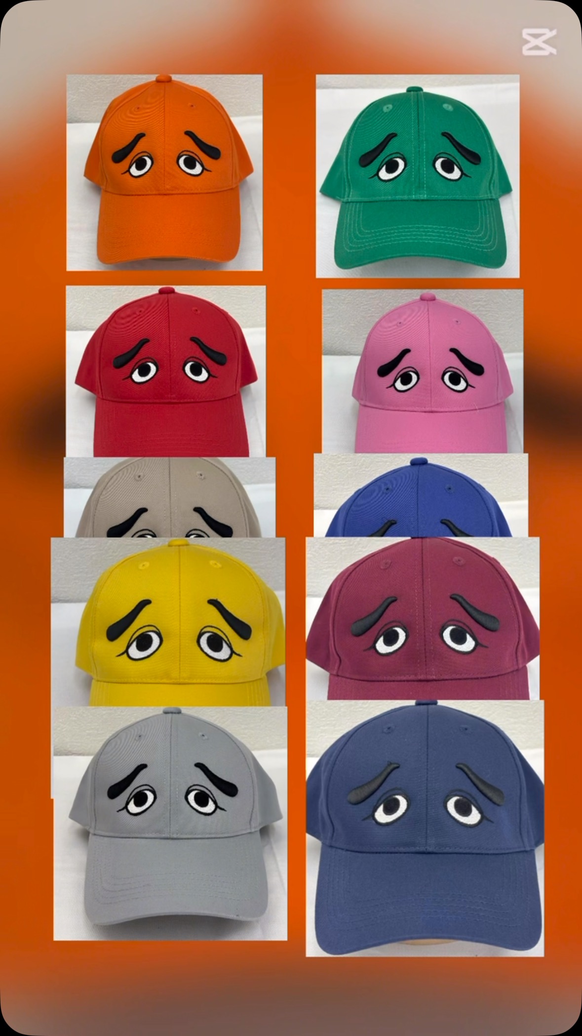 博多にわかの刺繍帽子10色作りました！ 福岡の伝統芸能「博多にわか