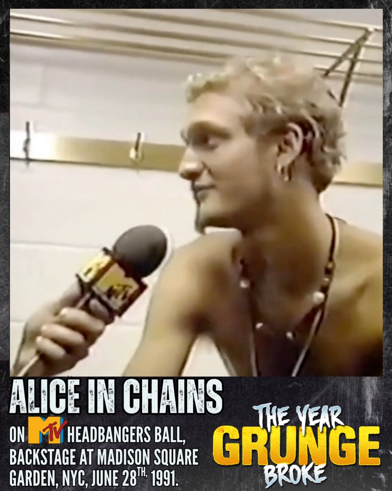 ALICE IN CHAINS interview backstage at Madison Square Garden, New 