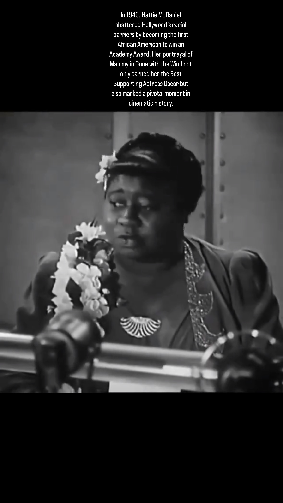 In 1940, Hattie McDaniel shattered Hollywood’s racial barriers by ...