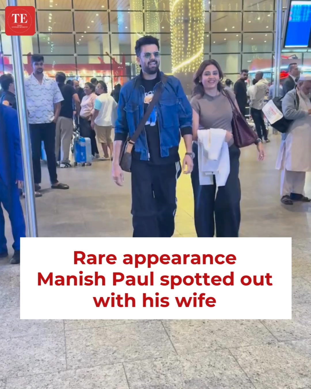 Rare airport sighting! Manish Paul makes a stylish appearance with his ...