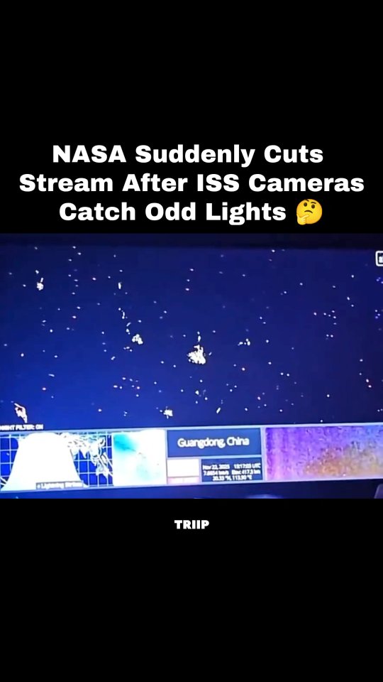A recent livestream from the International Space Station showed a bunch ...