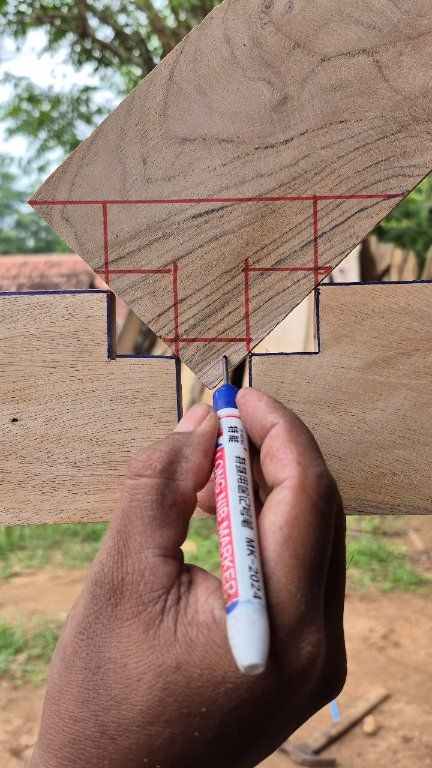 Easy woodworking hack for smooth and precise angle joint #woodworking # ...