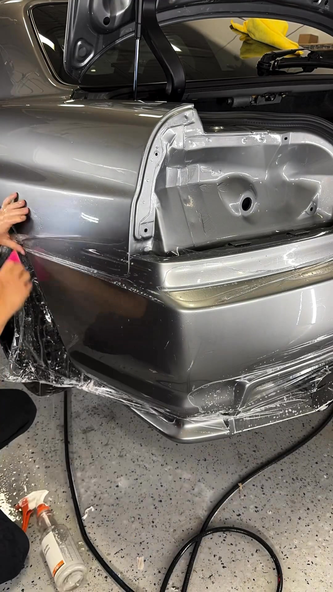 Wrapping up this Nissan GTR R34 Skyline Nismo Rear Bumper in Gloss ...