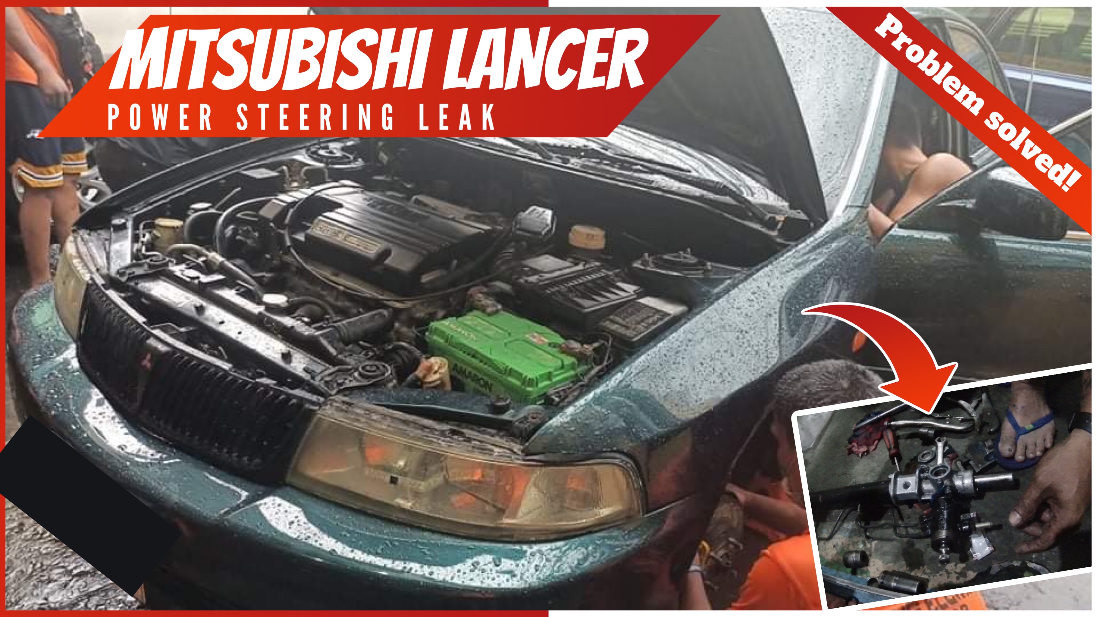 Mitsubishi Lancer Power Steering Leak Problem Solved | Rack and Pinion ...