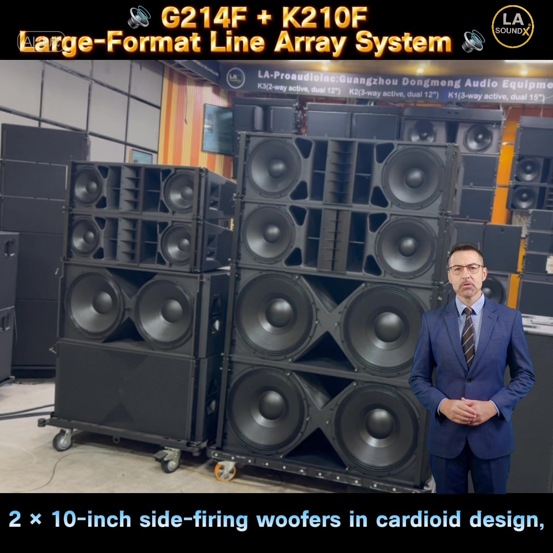 🔊 G214F + K210F | Large-Format Line Array SystemThe LASOUNDX® G214F and ...