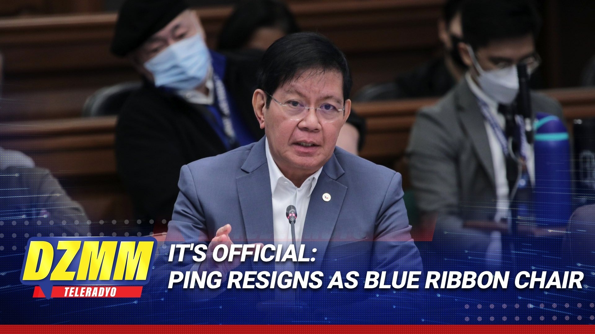 A day after announcing his intent to resign as Senate Blue Ribbon ...