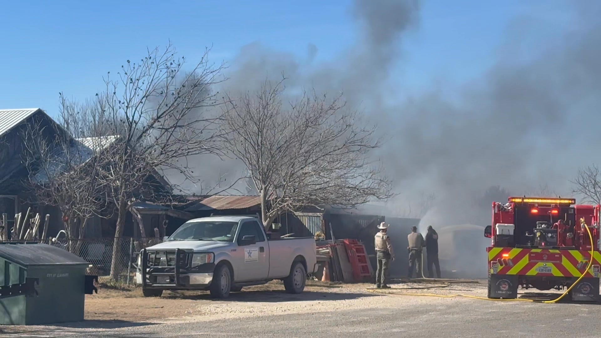 Fire contained. Herman and McWhorter Street. Fire moved north from golf ...