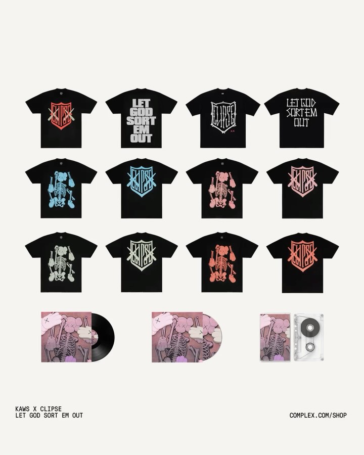 Kaws x Clipse new box set now available on @complexshop. LINK IN