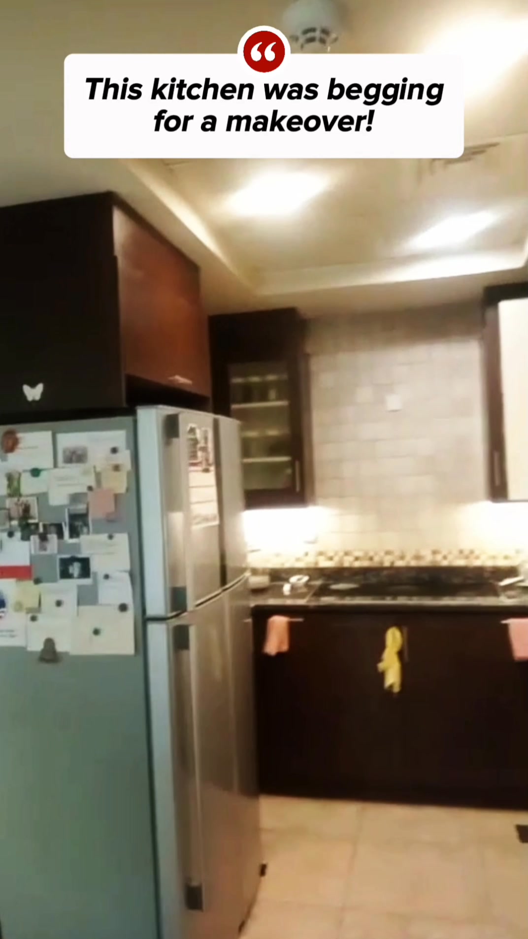 Client was bored of this old kitchen look… 😐 So we stepped in to work ...