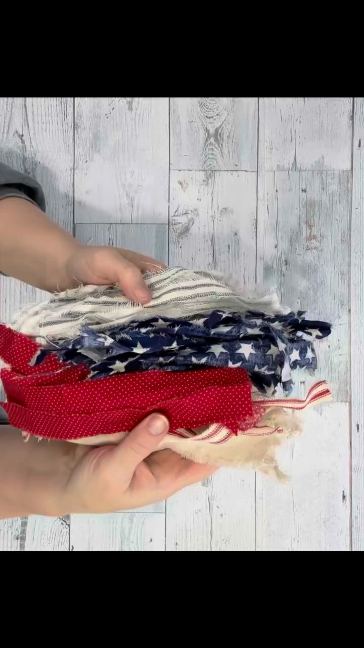 Patriotic Rag Flower DIY | We Craft Around | Facebook