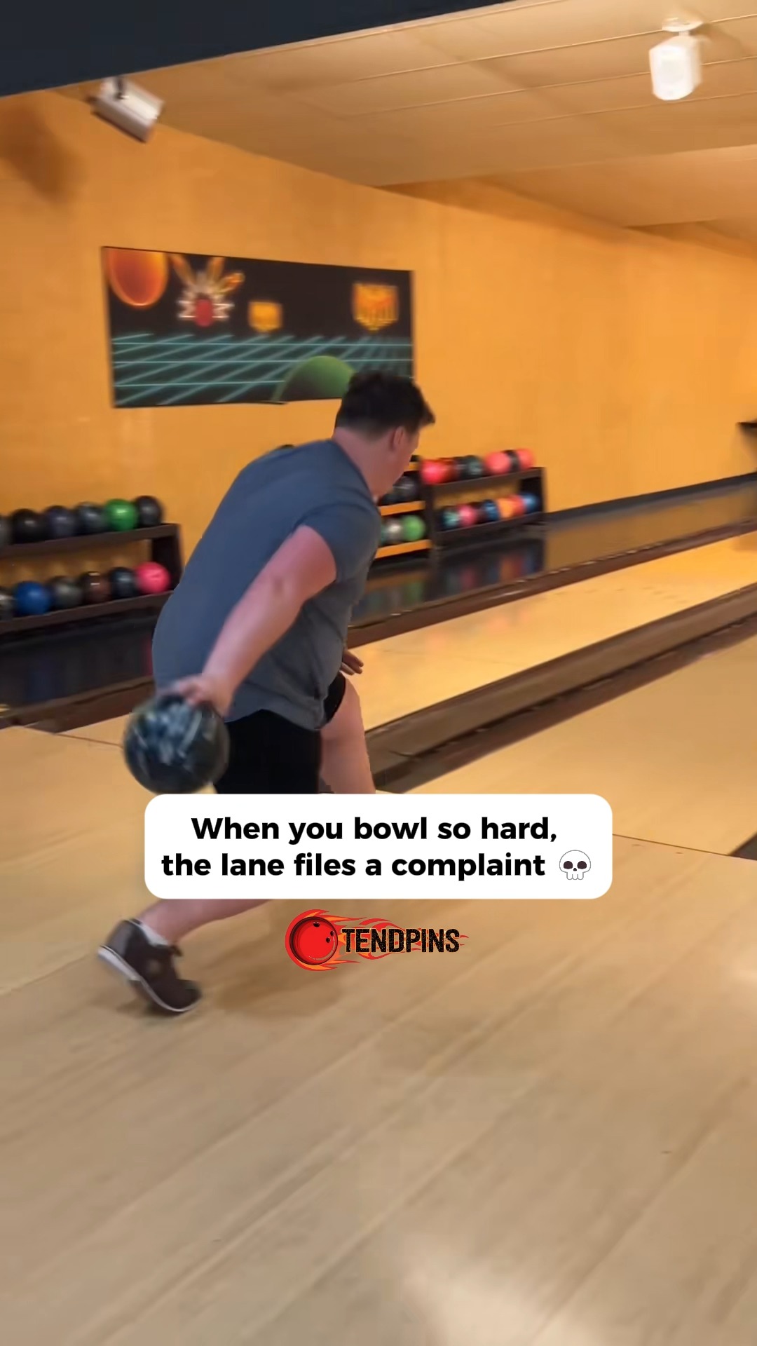 I said I wanted to break records… not the lane 😭 #funny #fail #fails # ...