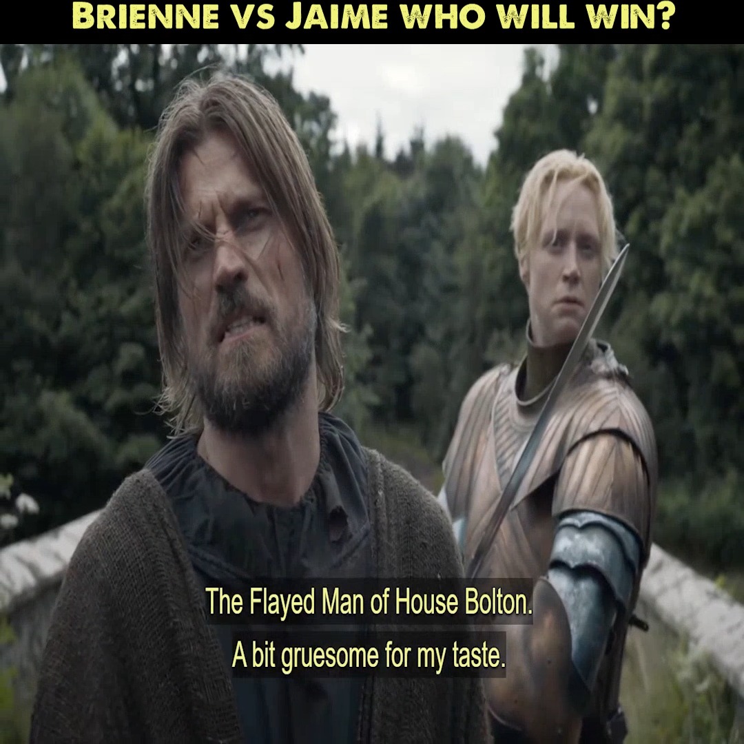 Brienne vs Jaime who will win | Brienne vs Jaime who will win | By Shop ...
