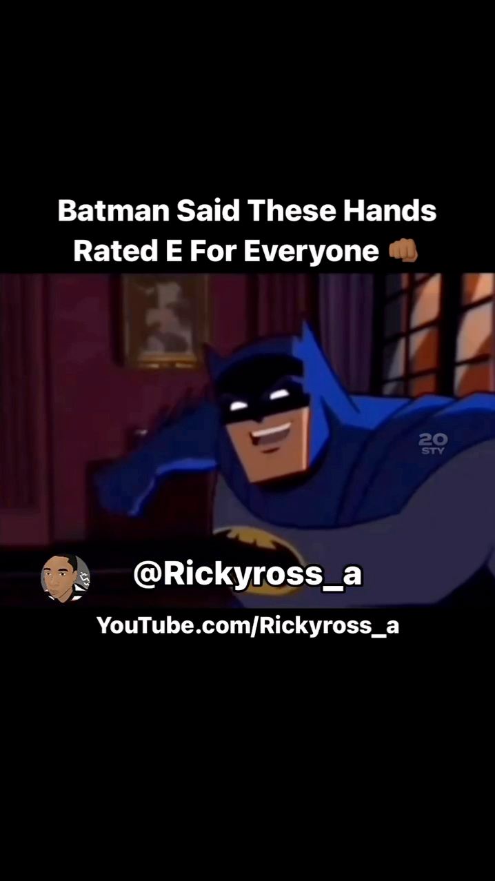 Batman Said These Hands Rated E For Everyone 👊🏾 - Ghetto Batman ...