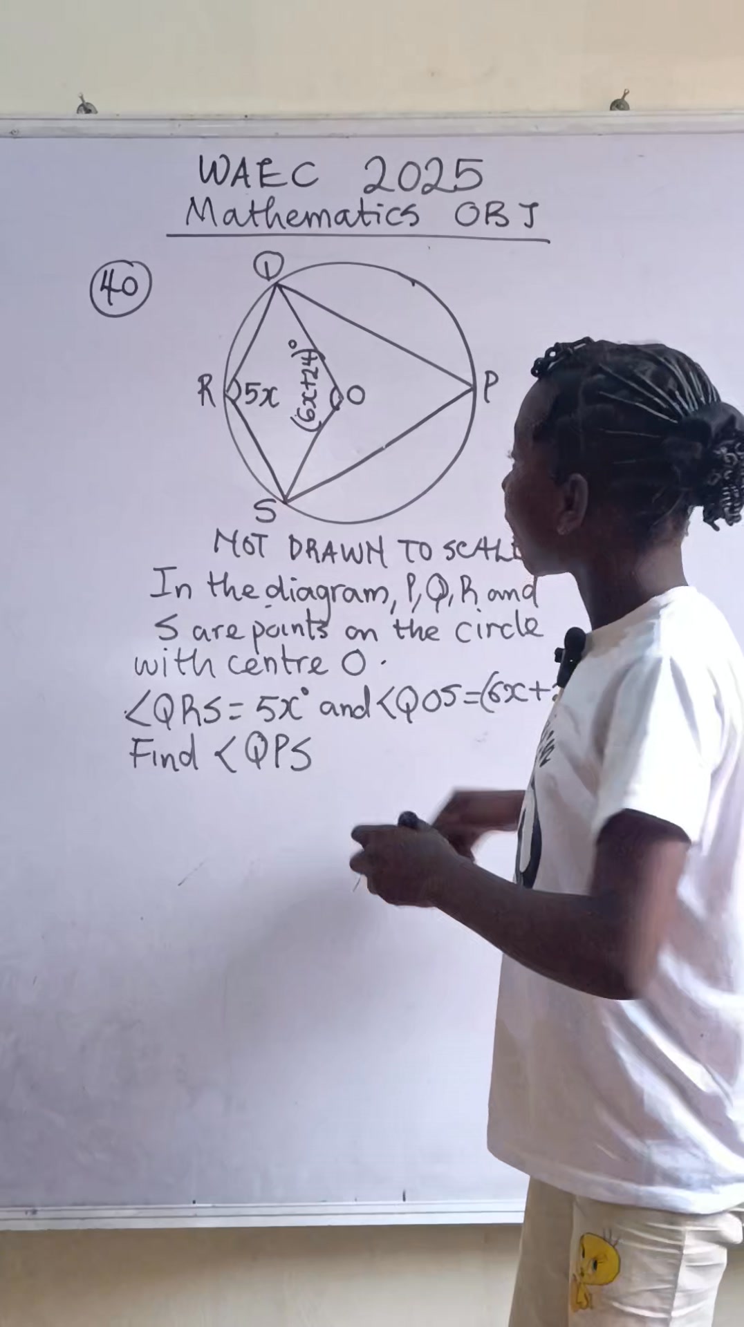Waec 2025 Question 40 #facebookreelsviral #mathematics | Heritage Ben ...