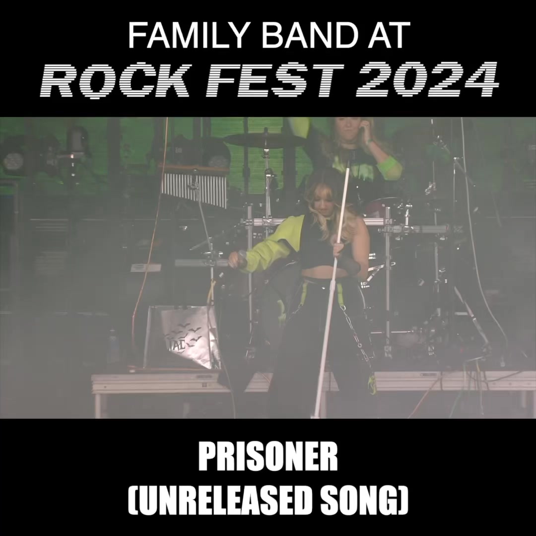 Should we release this song? 🤔 #rockfest #liliac #prisoner #familyband ...