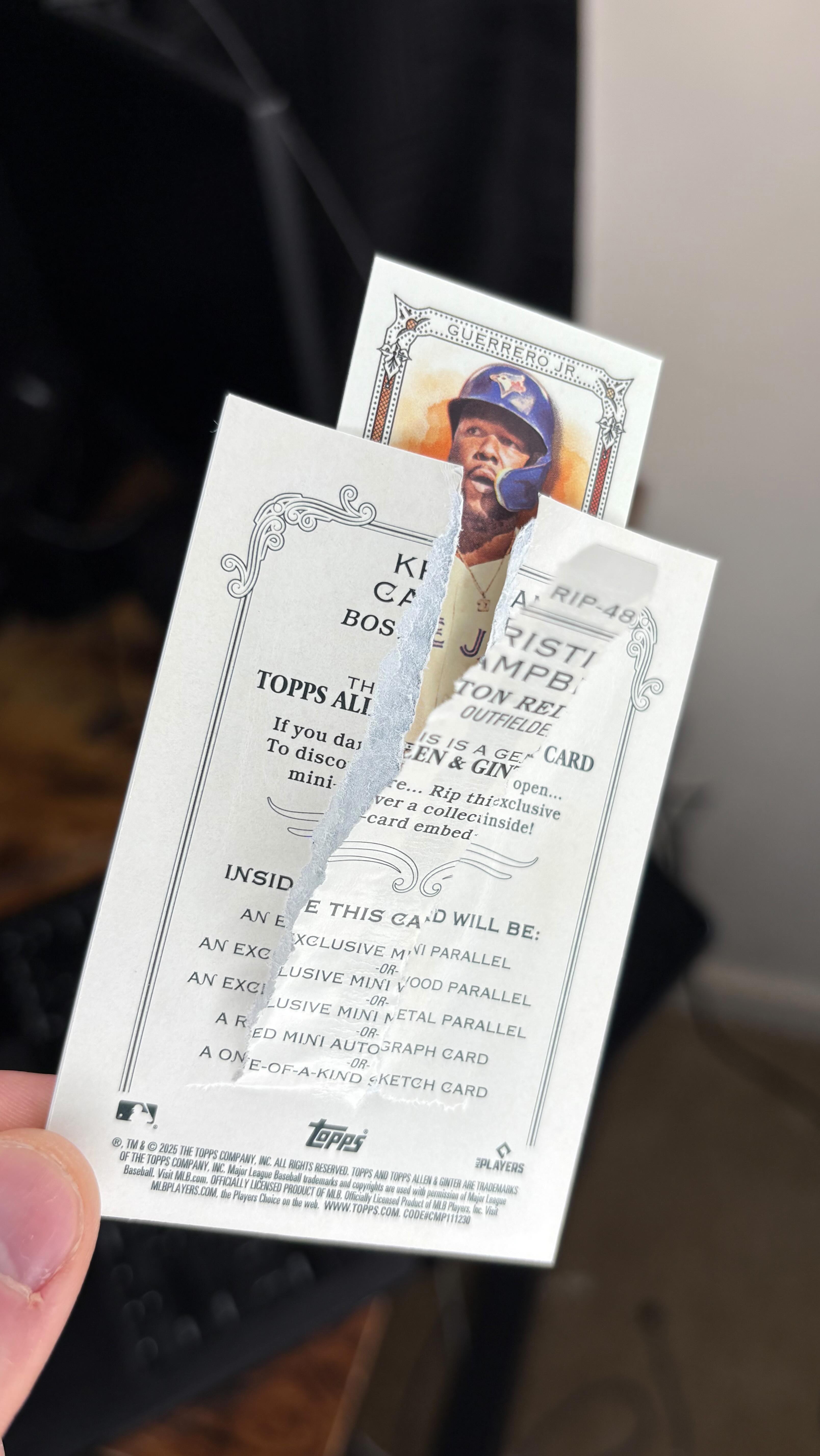 2025 Allen & Ginter Double Rip Card 2️⃣ Follow for Daily Tiered Breaks ...