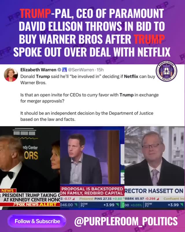 David Ellison, the CEO of Paramount Skydance, launched a hostile ...