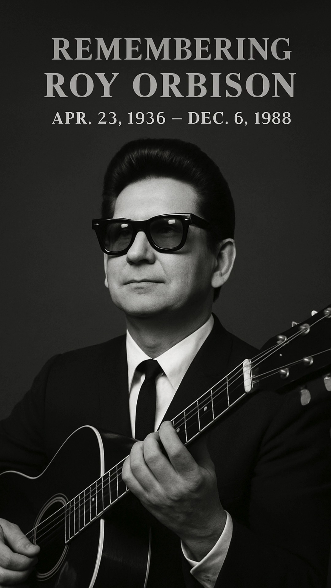 In memory of 𝐑𝐨𝐲 𝐎𝐫𝐛𝐢𝐬𝐨𝐧! (Apr. 23, 1936 – Dec. 6, 1988) Today, we ...