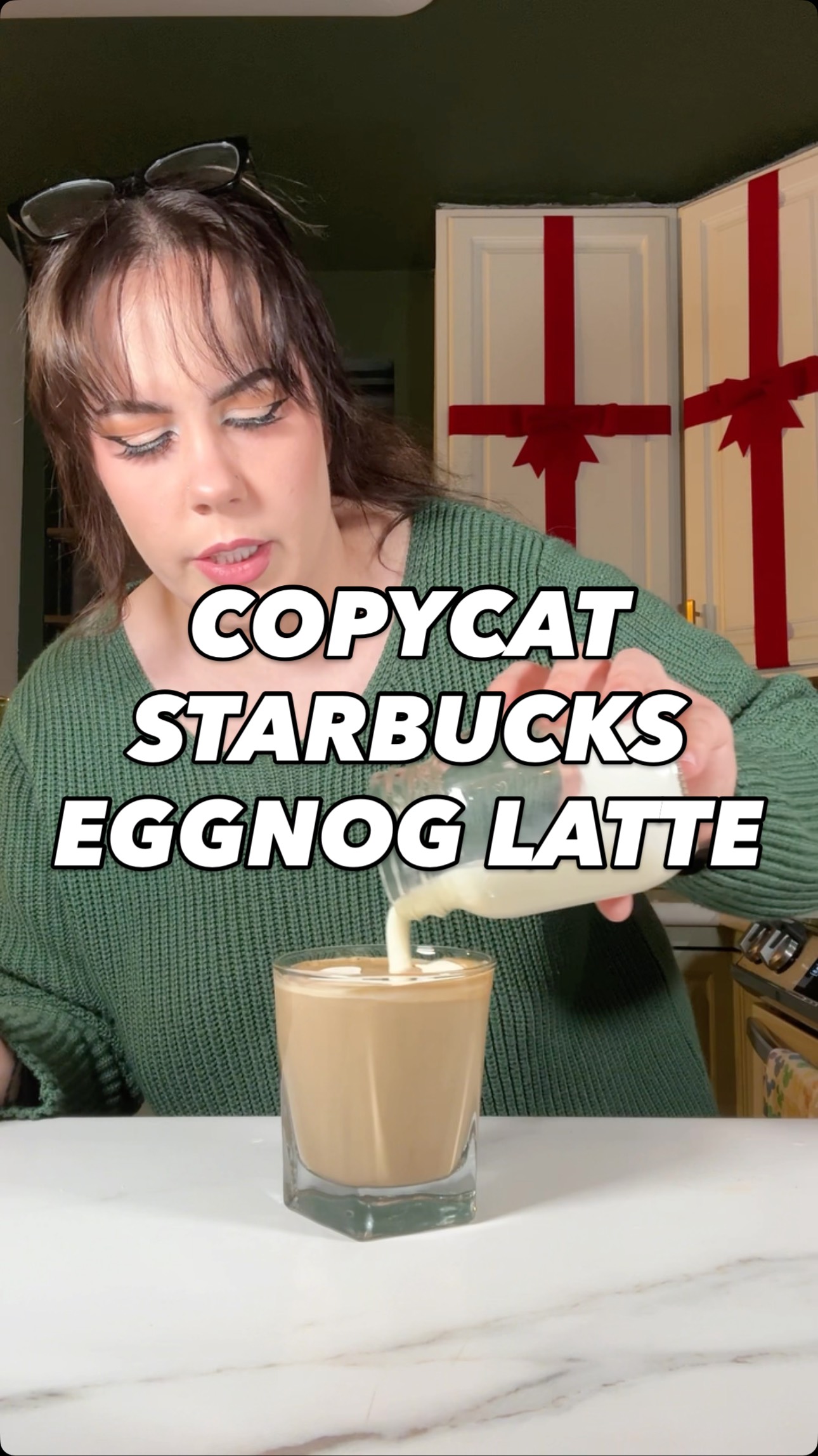 COPYCAT Starbucks eggnog latte #reels #recipe #copycatrecipe | Mazer ...