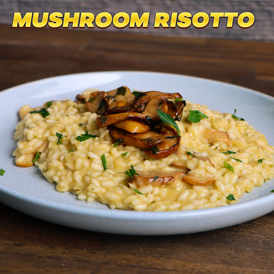 CREAMY MUSHROOM RISOTTO 🍄 (No cream needed!) Want to make risotto like ...