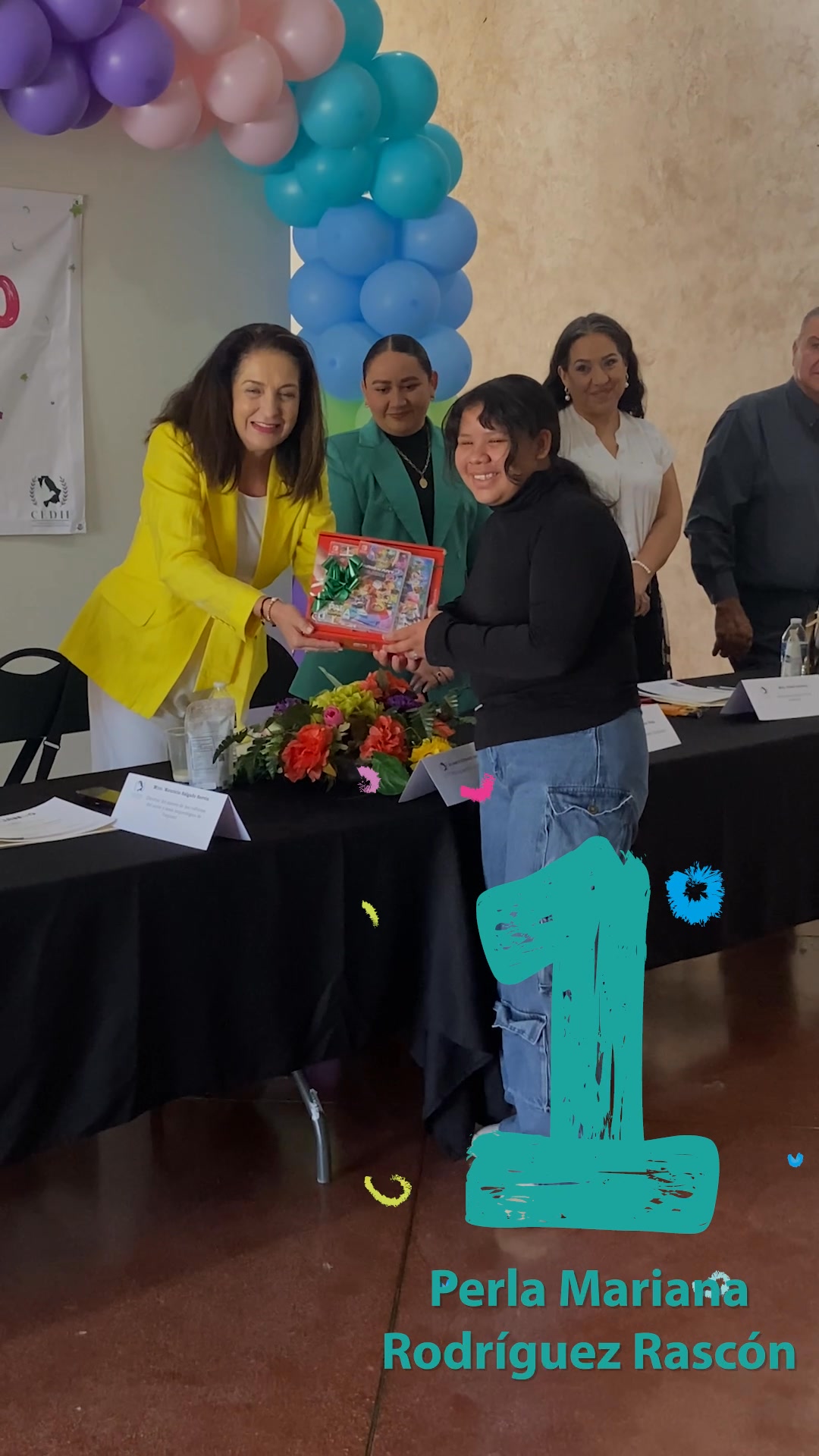 En la ceremonia de premiación del concurso 
