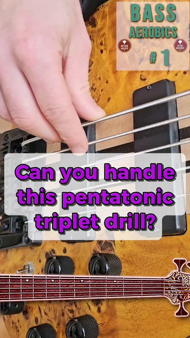 Bass Aerobics #1 – Pentatonic Power Workout 🔥 A-minor pentatonic ...