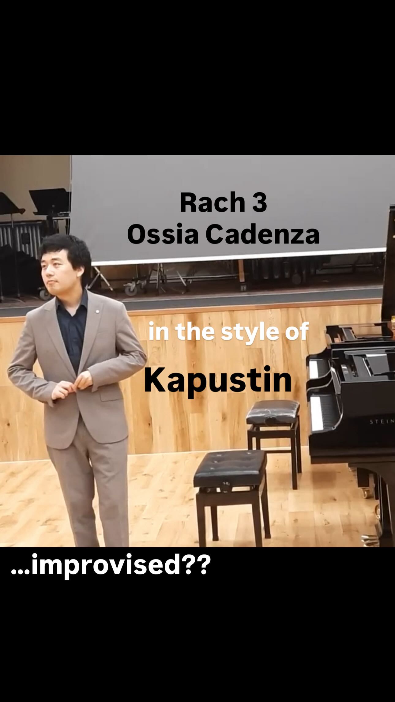 Would YOU dare improvise Rach 3 Ossia Cadenza in the style of Kapustin ...